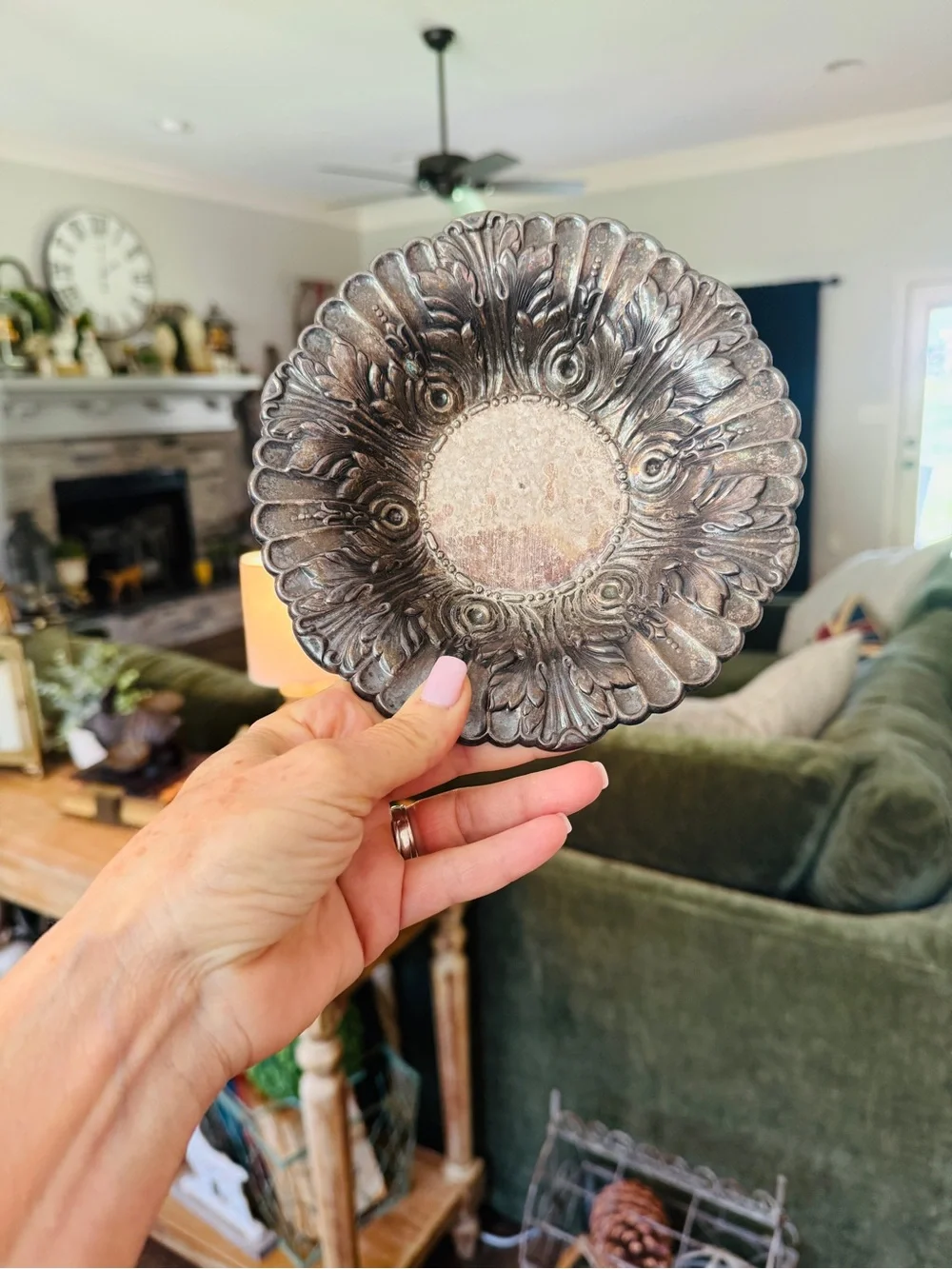 Vintage Towle Acanthus Leaf Bon Bon Dish – EP Silverplate – Model 4005